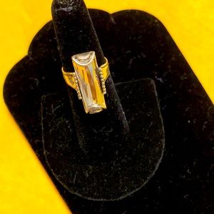 Sterling silver & cz ring…size 6